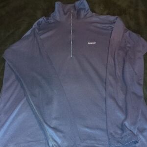 Patagonia Men's Navy Zip-Up Sweater